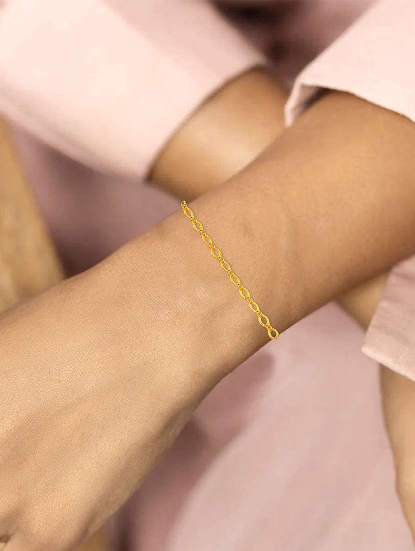 women gold plated links bracelet - 21709026 -  Standard Image - 5