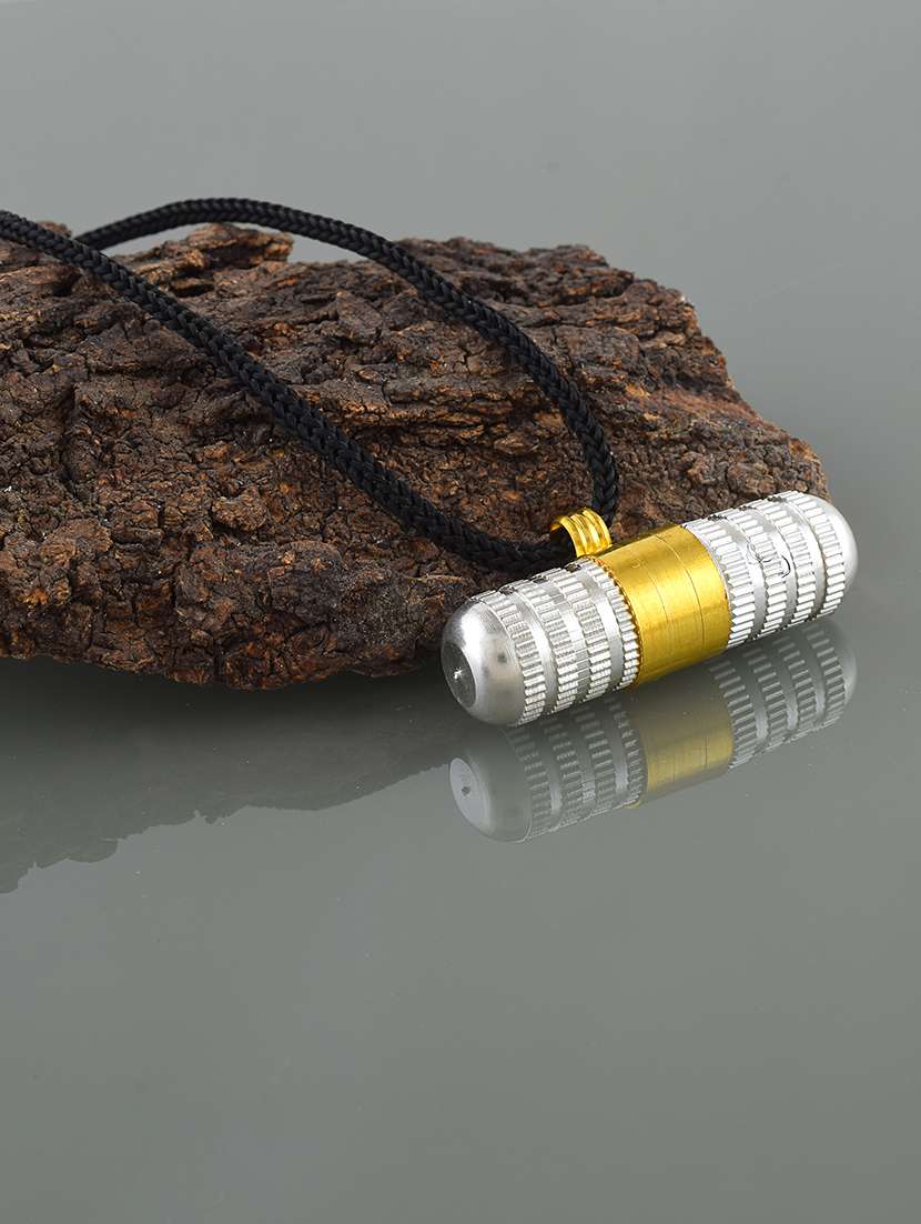 men silver plated openable tabij pendant - 21709283 -  Zoom Image - 0