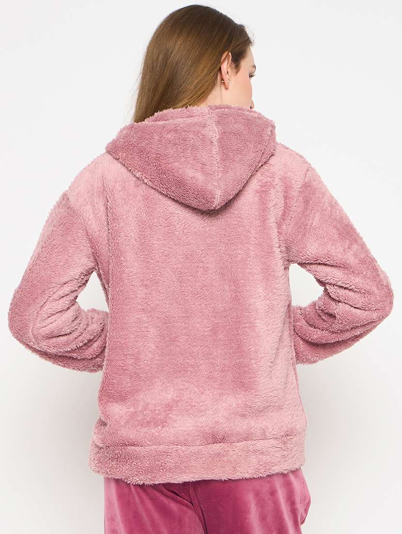 women long sleeves plain sweatshirt - 21709284 - Standard Image - 3