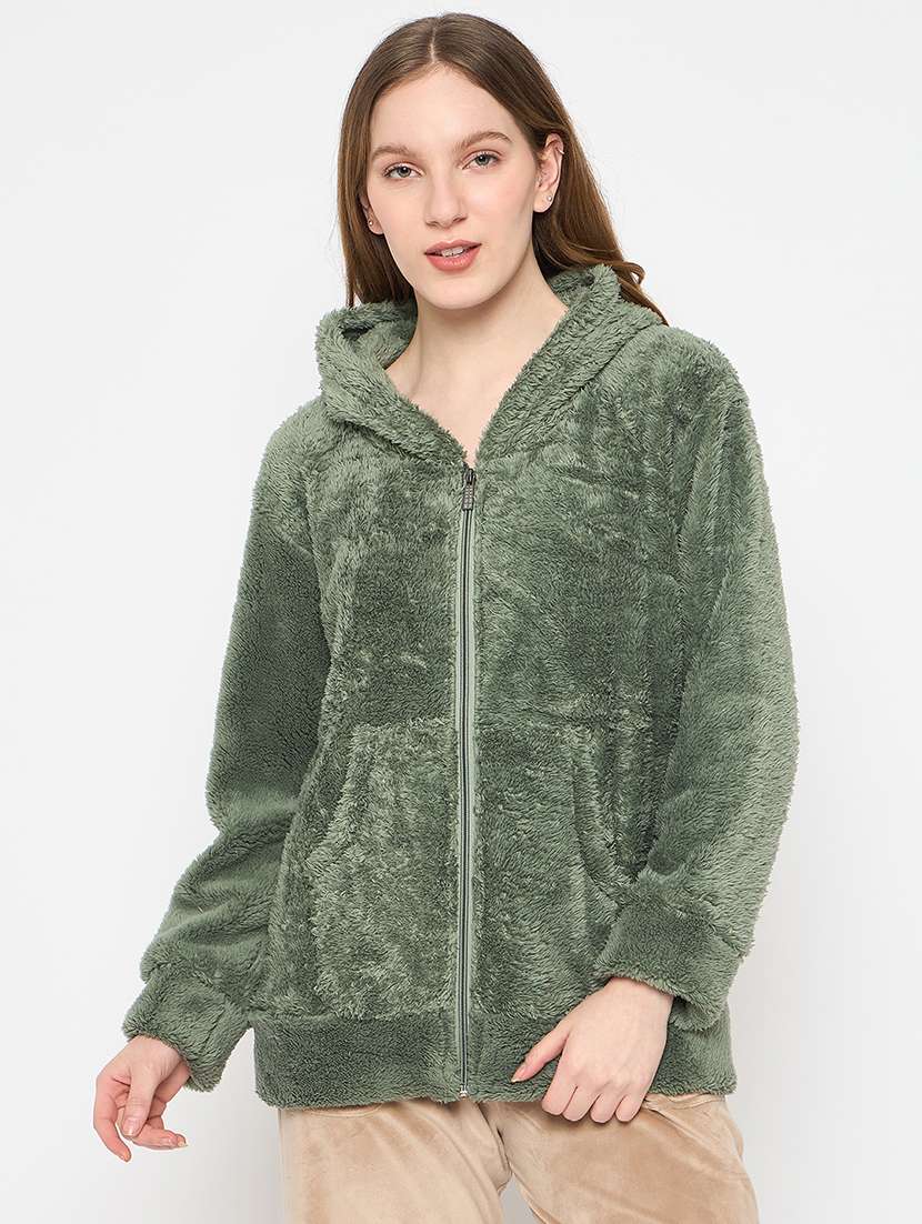 women long sleeves plain sweatshirt - 21709285 - Zoom Image - 0