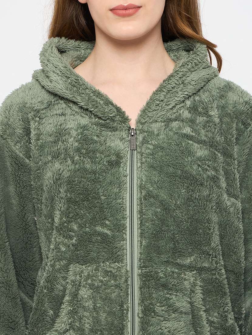 women long sleeves plain sweatshirt - 21709285 - Standard Image - 5