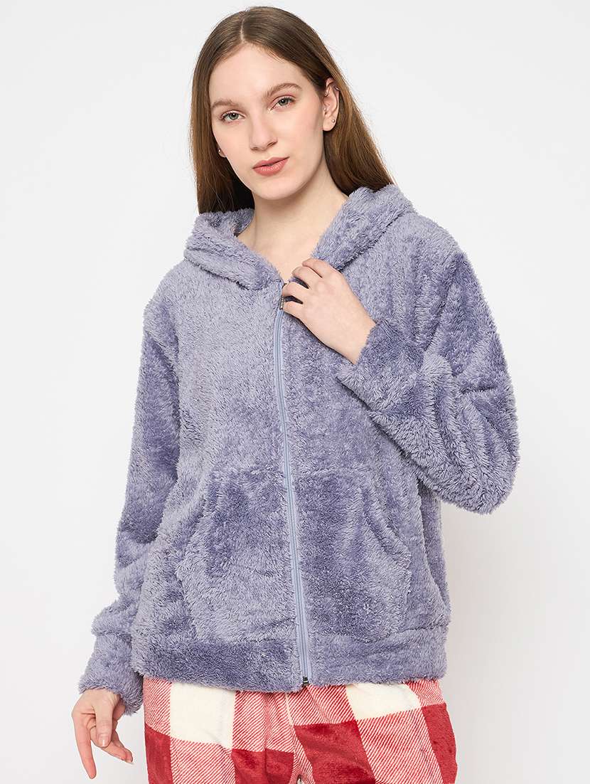 women long sleeves plain sweatshirt - 21709288 - Zoom Image - 0