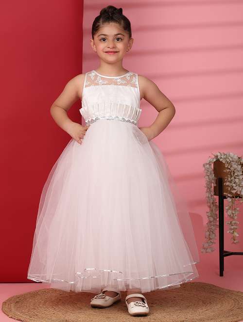 girls embellished sleeveless frock - 21709322 - Standard Image - 0