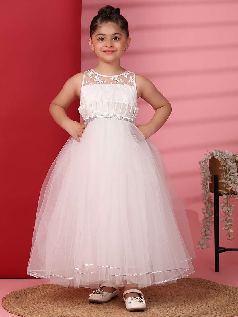 girls embellished sleeveless frock - 21709322 - Zoom Image - 0