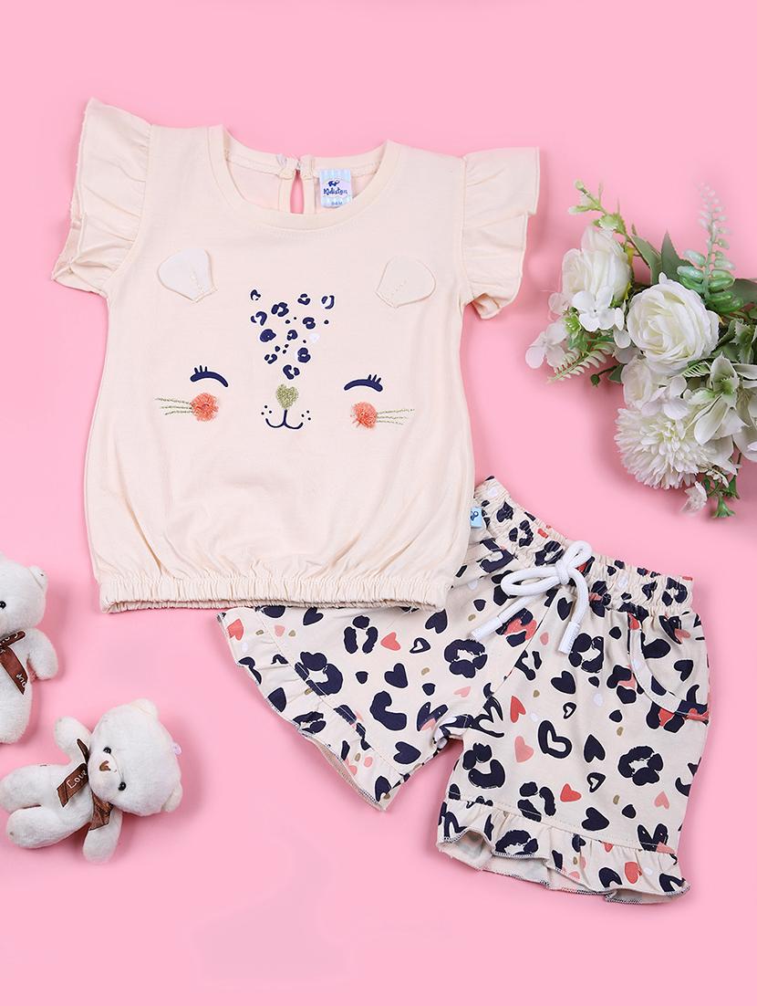 kids printed t-shirt & shorts set  - 21709594 -  Zoom Image - 0
