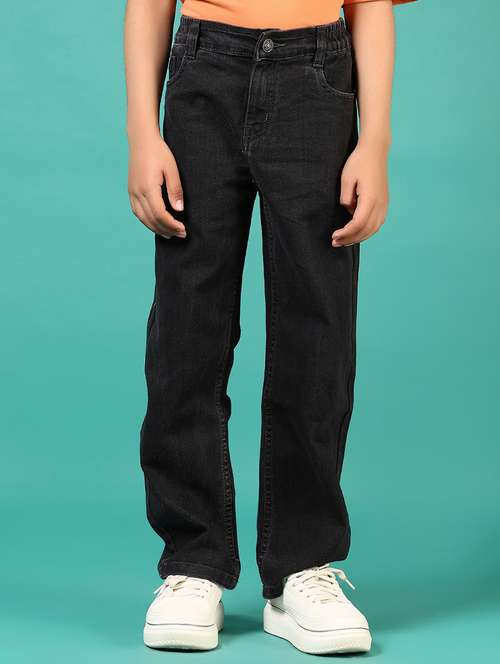 boys solid mid rise relaxed fit jean - 21709600 -  Standard Image - 0