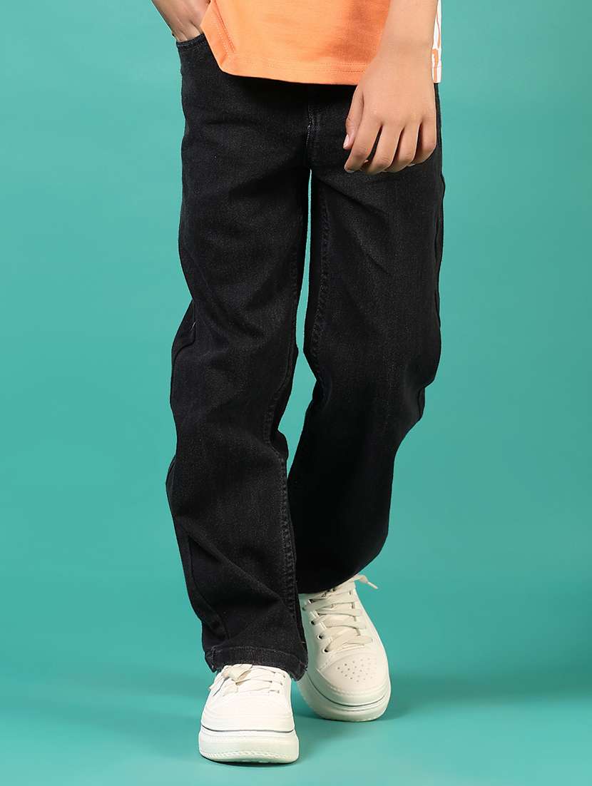 boys solid mid rise relaxed fit jean - 21709600 - Standard Image - 3