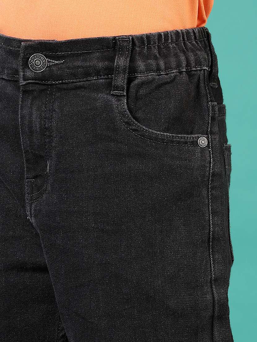 boys solid mid rise relaxed fit jean - 21709600 - Standard Image - 5