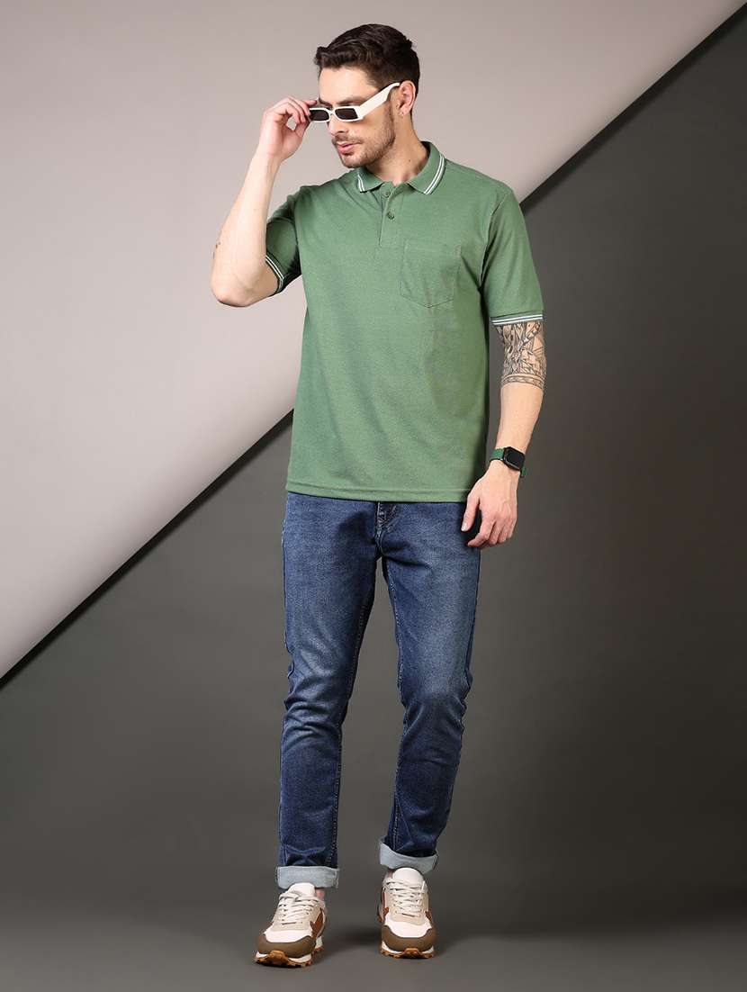 men short sleeves plain polo t-shirt - 21709613 -  Standard Image - 3