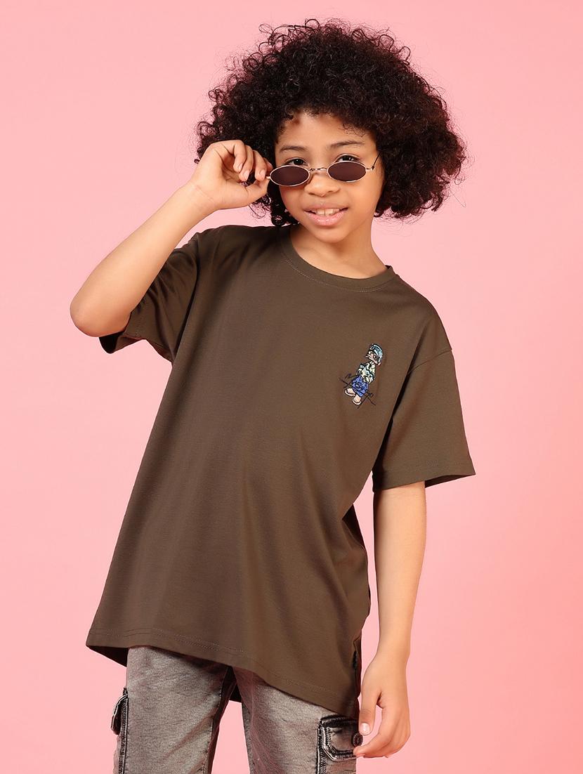 boys front & back printed round neck t-shirt - 21709667 - Standard Image - 3