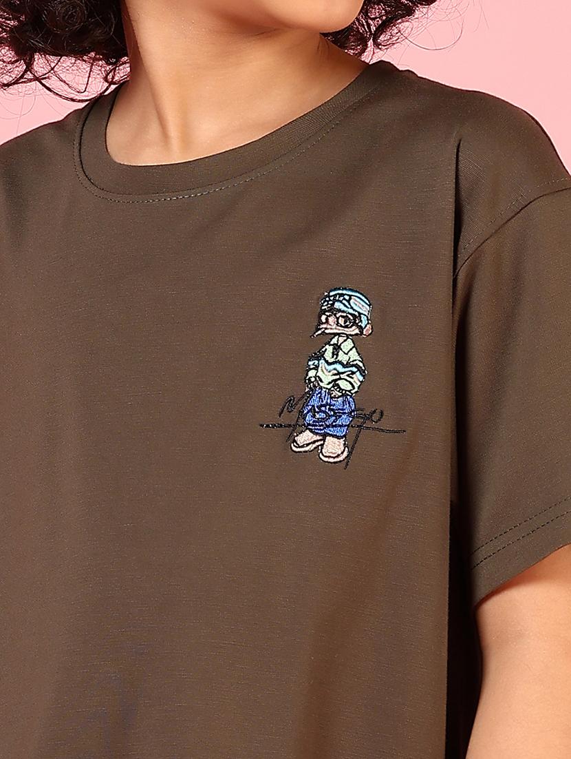 boys front & back printed round neck t-shirt - 21709667 - Standard Image - 5