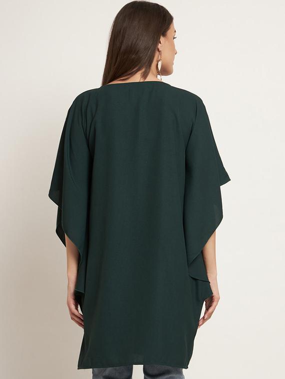 green polyester gown dress - 21709713 - Standard Image - 3
