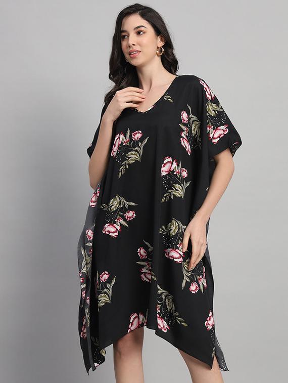women printed relaxed fit kaftan dress - 21709744 -  Zoom Image - 0