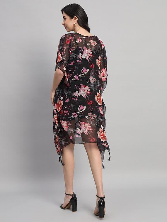 women printed relaxed fit kaftan dress - 21709747 - Standard Image - 3