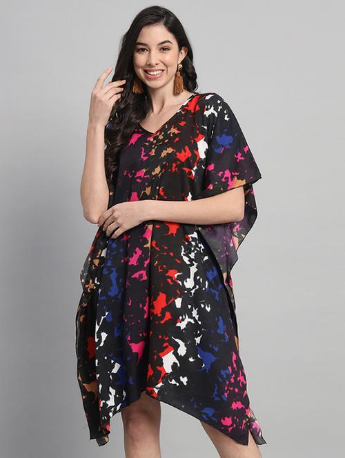 women printed relaxed fit kaftan dress - 21709749 -  Standard Image - 0