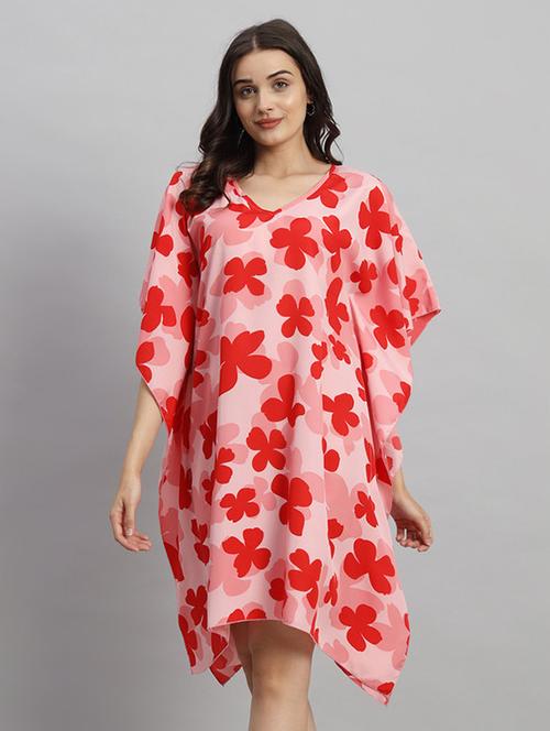 women printed relaxed fit kaftan dress - 21709754 - Standard Image - 0