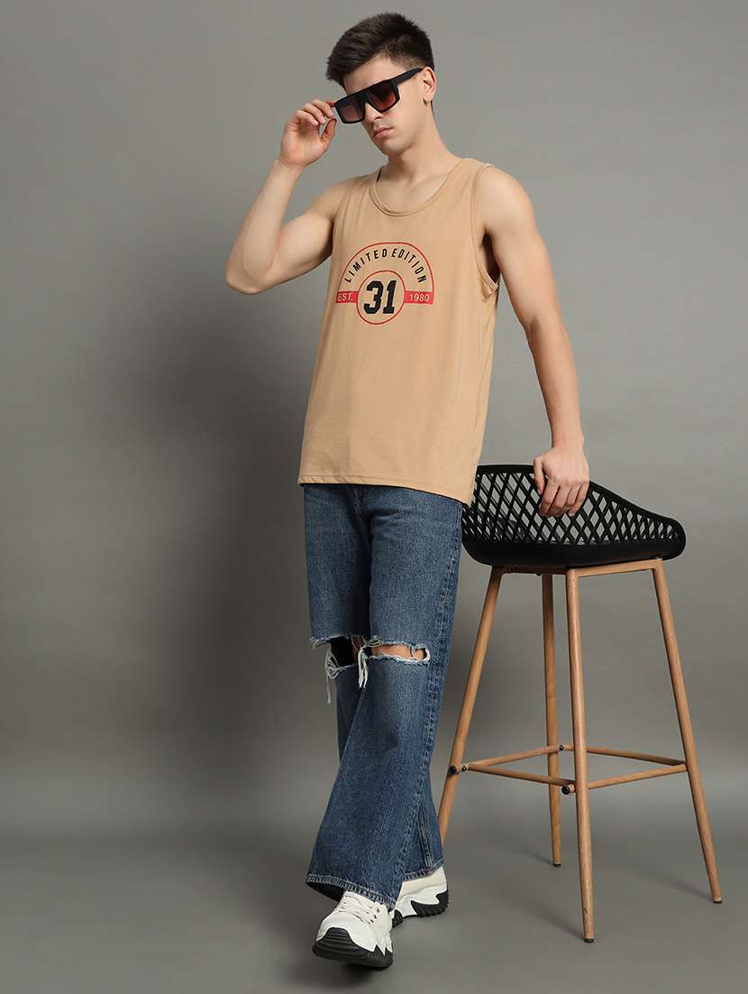 men typographic print round neck t-shirt - 21709929 -  Standard Image - 3