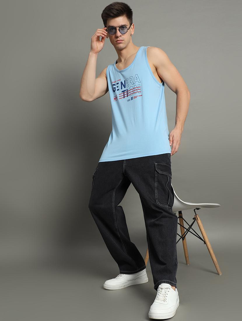 men typographic print round neck t-shirt - 21709935 - Standard Image - 3