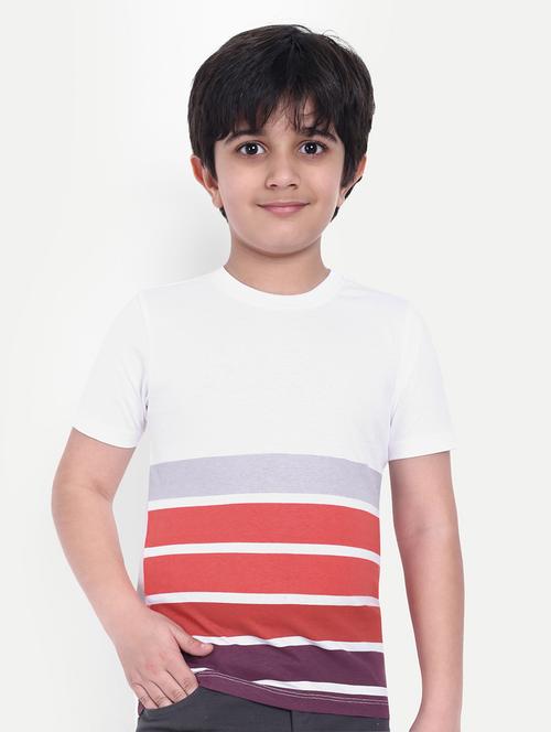 boys stripes short sleeve t-shirt - 21710158 -  Standard Image - 0