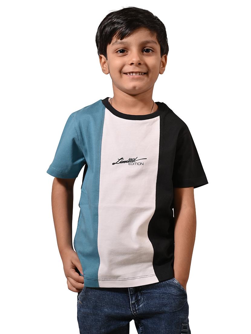 boys colorlocked b round neck t-shirt - 21710164 -  Zoom Image - 0