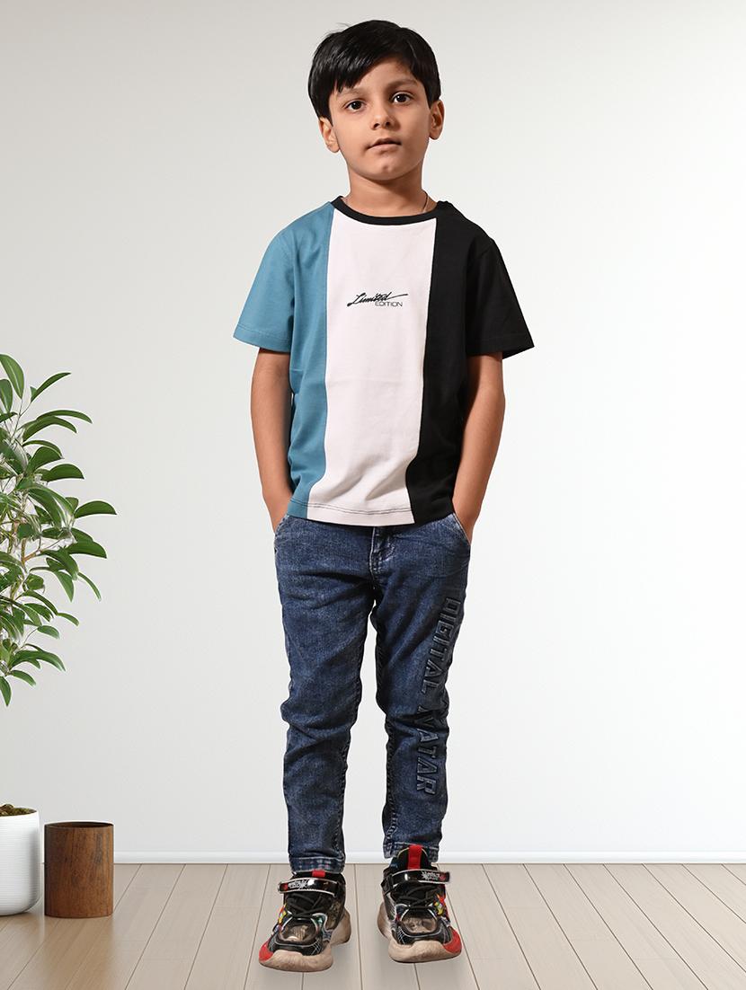 boys colorlocked b round neck t-shirt - 21710164 - Standard Image - 3