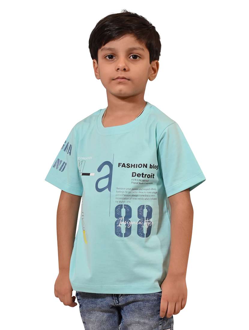 boys printed round neck t-shirt - 21710167 - Zoom Image - 0