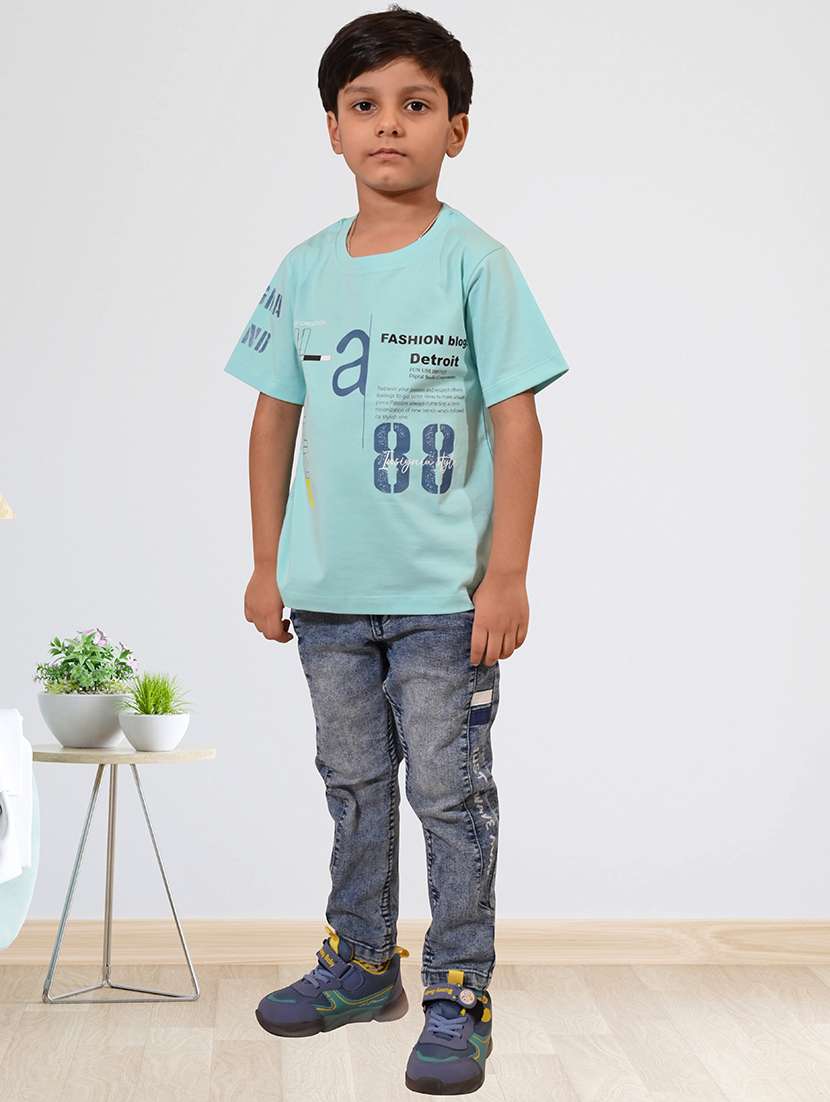 boys printed round neck t-shirt - 21710167 - Standard Image - 3