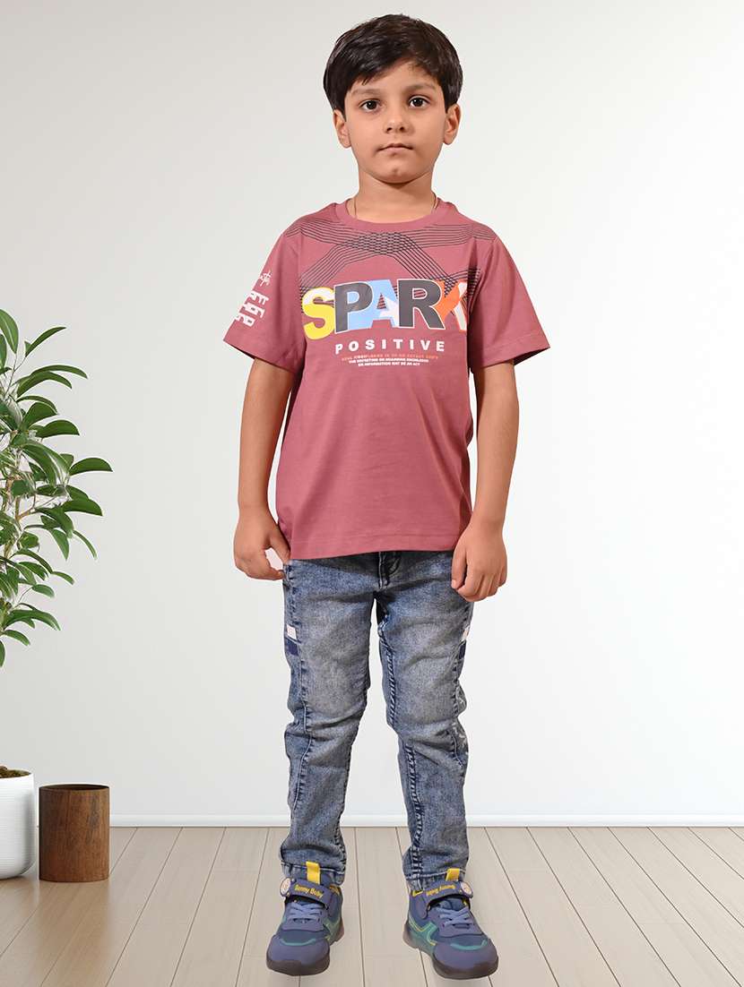 boys printed round neck t-shirt - 21710168 - Standard Image - 3