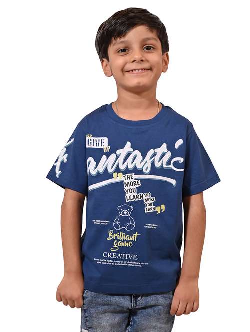 boys printed round neck t-shirt - 21710169 - Standard Image - 0