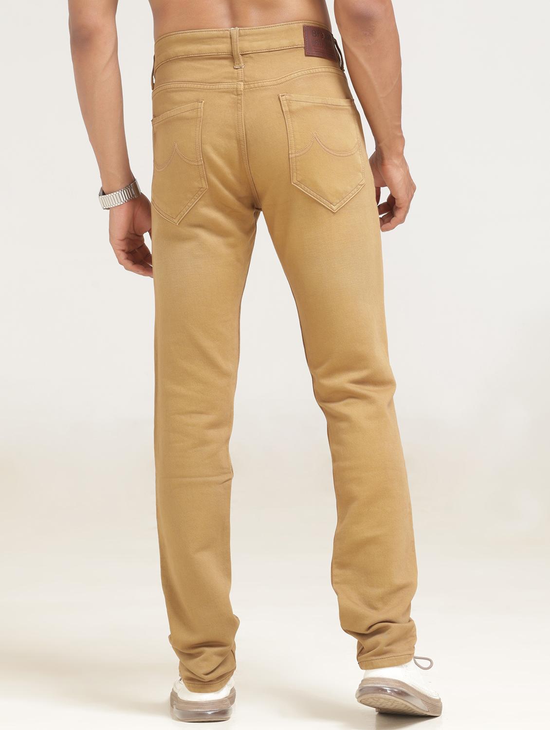 men beige low rise denim jeans - 21710296 - Standard Image - 3