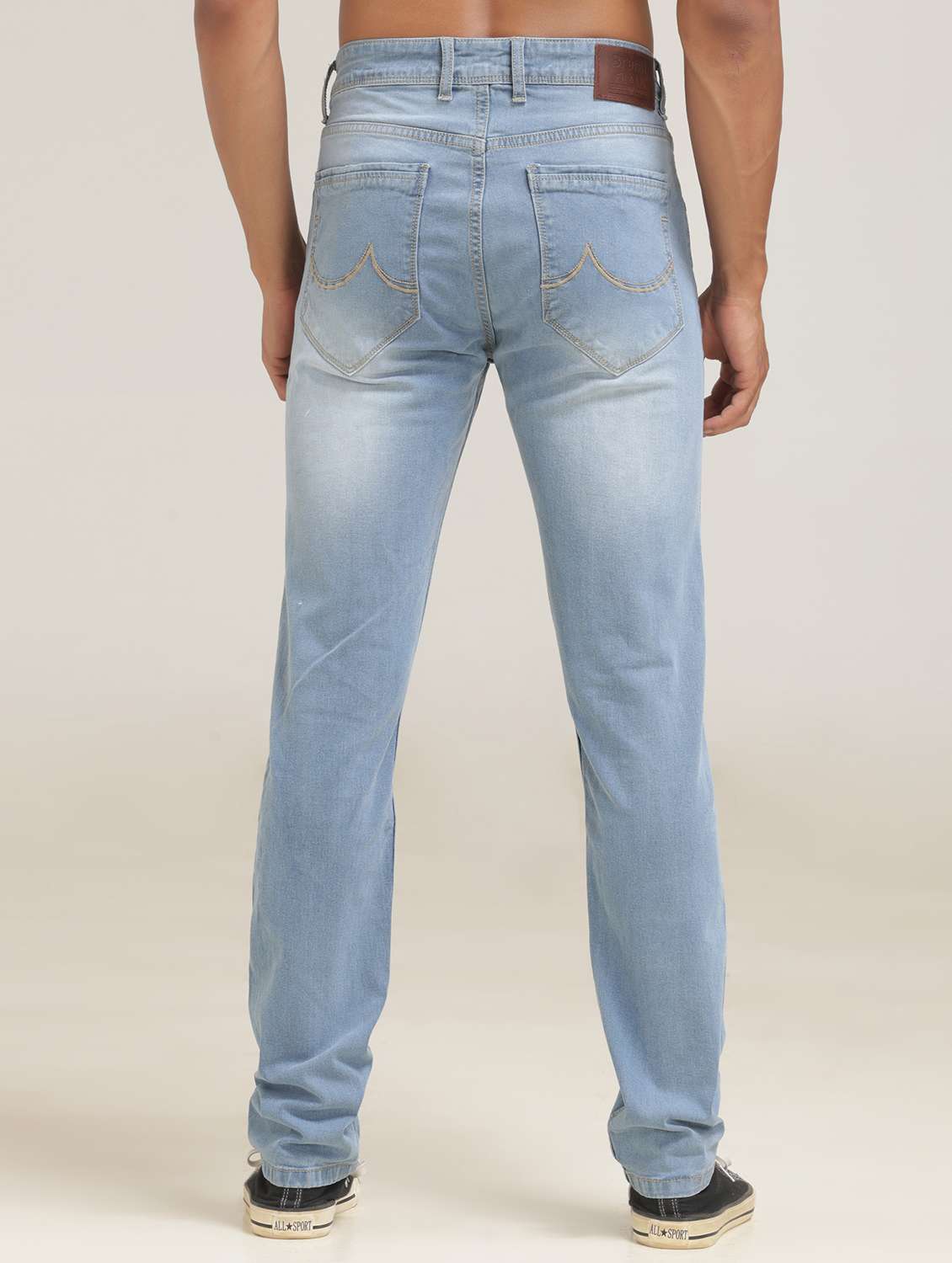 men light blue low rise denim jean - 21710302 -  Standard Image - 3