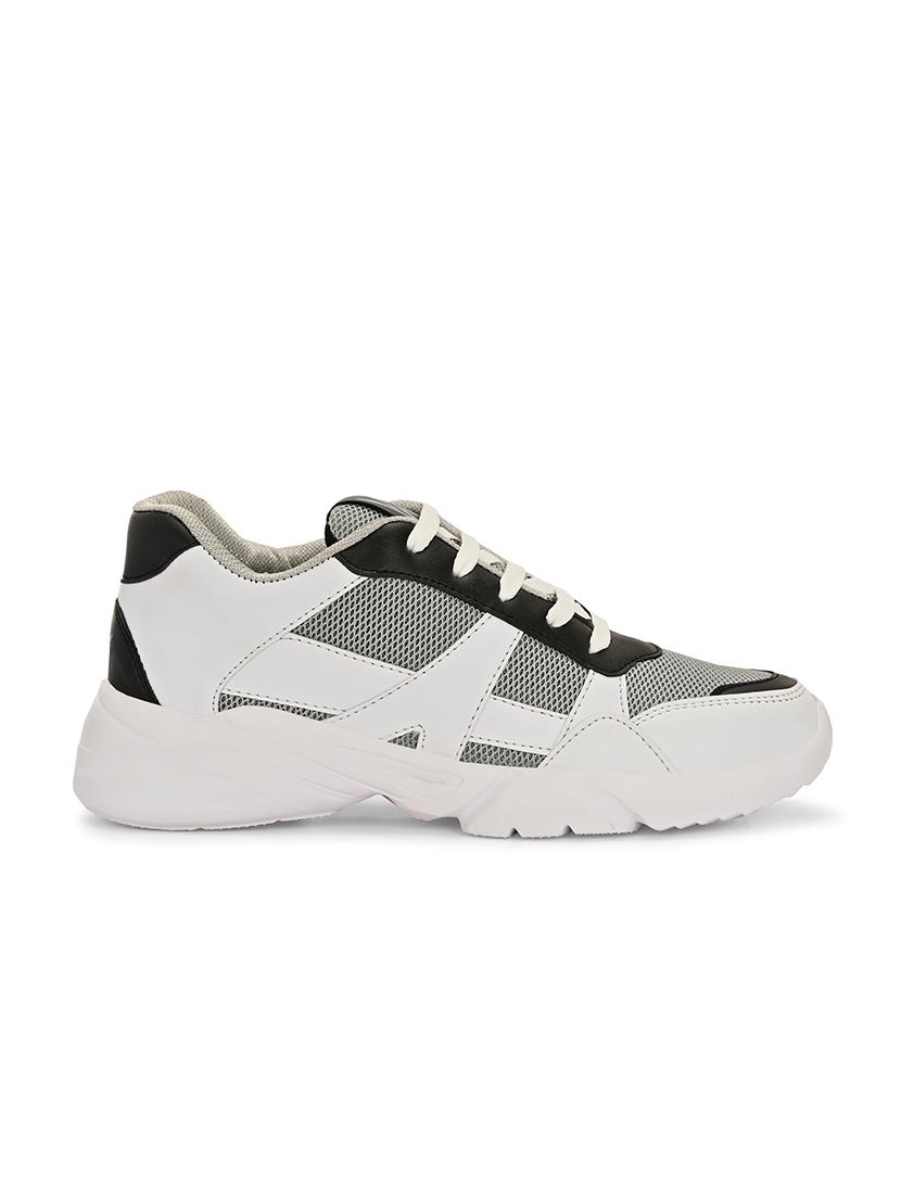 men grey color block running sport shoes - 21710337 - Standard Image - 3