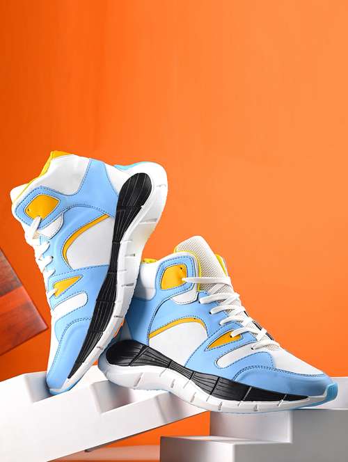 men color block running sport shoes - 21710345 - Standard Image - 0