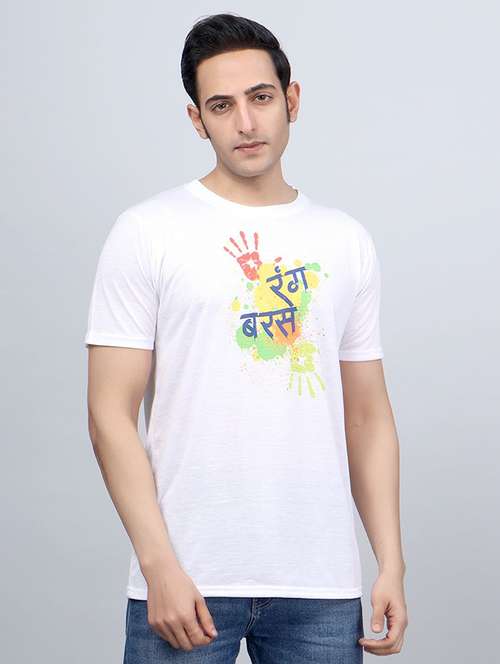 men graphic print short sleeve t-shirt - 21710492 - Standard Image - 0