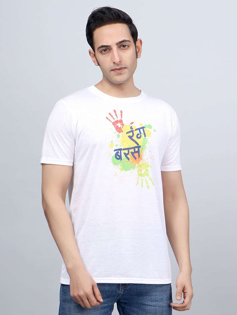 men graphic print short sleeve t-shirt - 21710492 - Zoom Image - 0