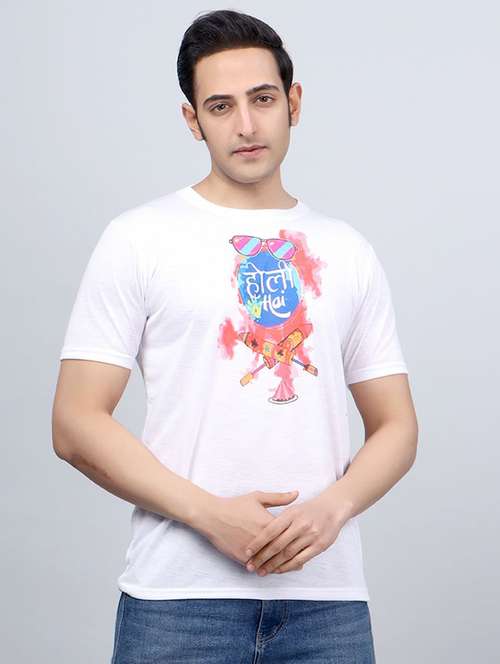 men graphic print short sleeve t-shirt - 21710494 - Standard Image - 0