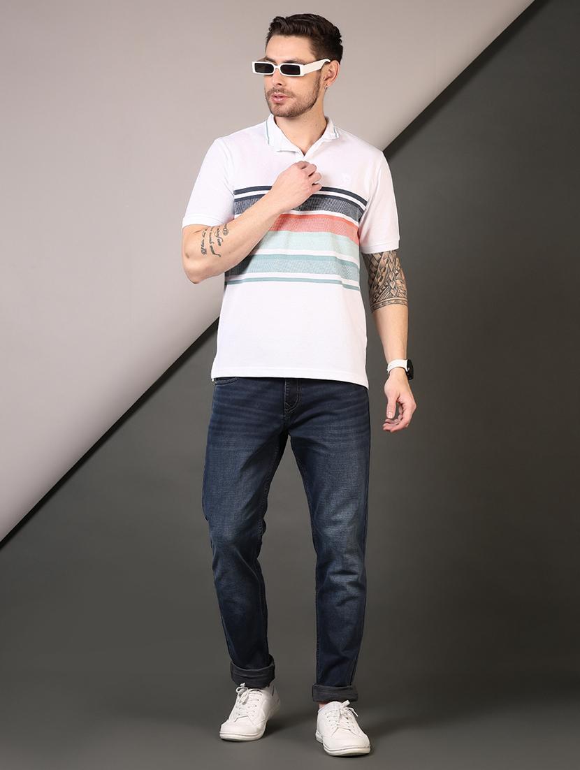 men short sleeves color block polo t-shirt - 21710613 - Standard Image - 3