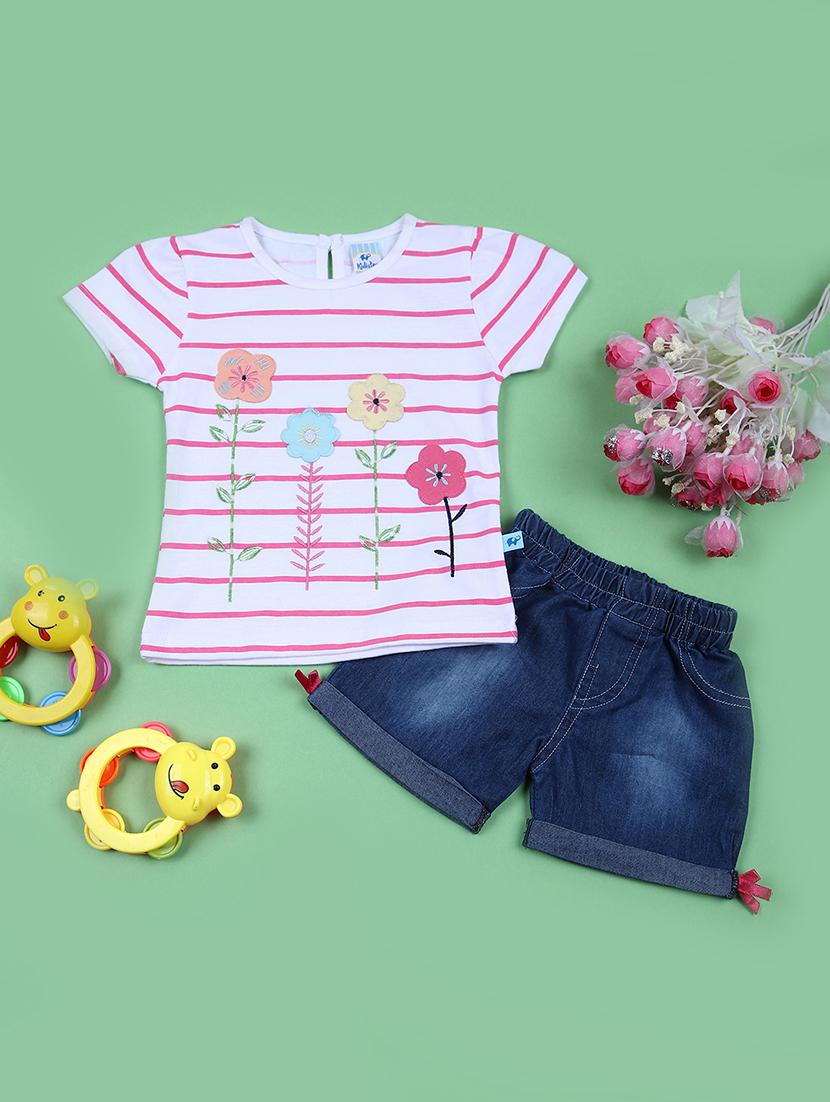 kids printed t-shirt & shorts set - 21710618 - Zoom Image - 0