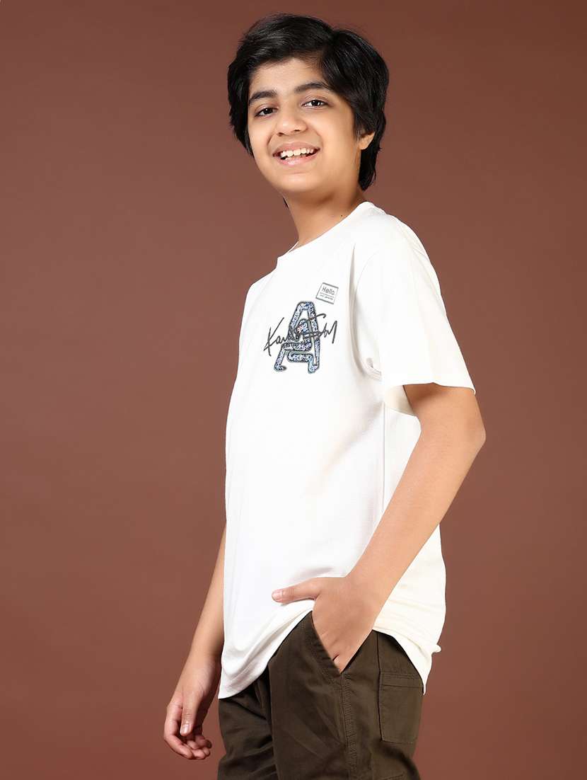 boys printed short sleeve loose fit t-shirt - 21710703 -  Standard Image - 3