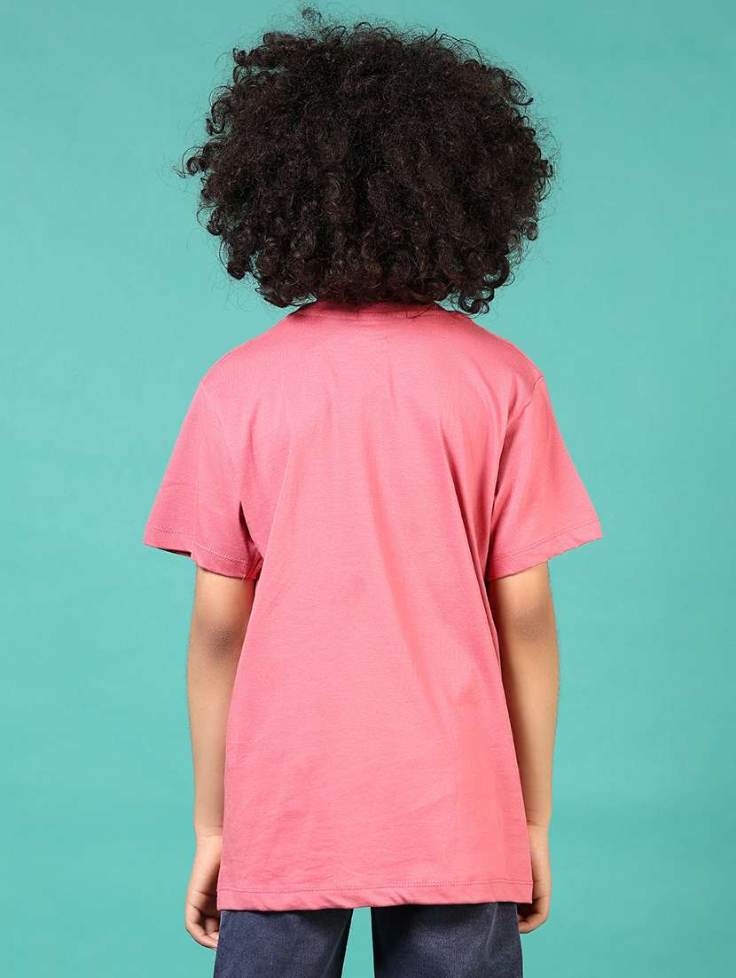 boys front print round neck t-shirt - 21710704 - Standard Image - 3