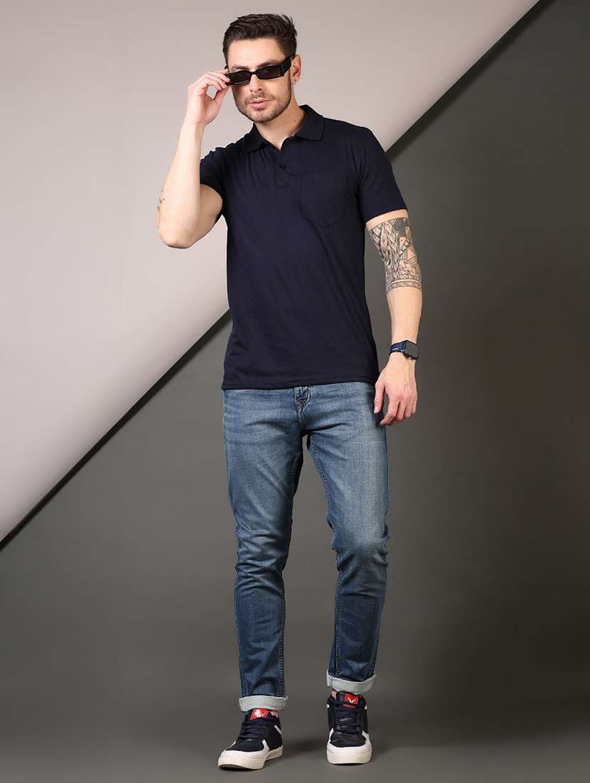 men short sleeves plain polo t-shirt - 21710705 -  Standard Image - 3