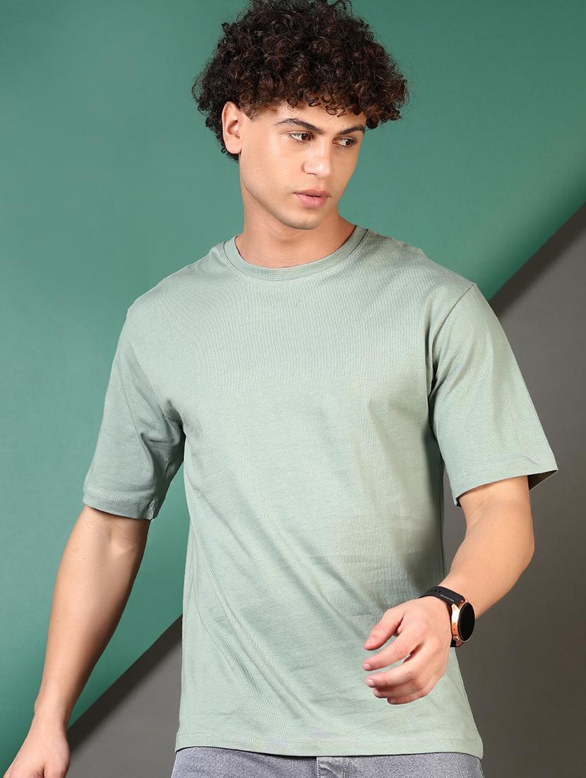 men solid short sleeves regular fit t-shirt - 21710707 - Zoom Image - 0