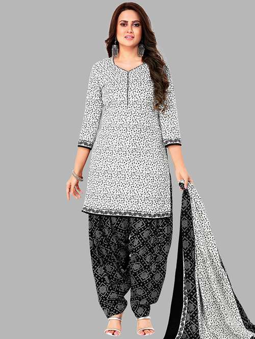 women printed 3-piece unstitched dress material - 21710748 -  Standard Image - 0