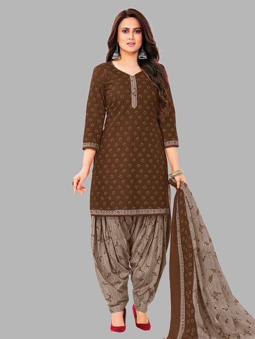 women printed 3-piece unstitched dress material - 21710766 -  Standard Image - 0