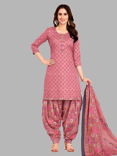 women printed 3-piece unstitched dress material - 21710773 -  Standard Image - 0