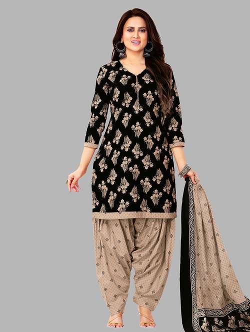 women printed 3-piece unstitched dress material - 21710795 -  Standard Image - 0