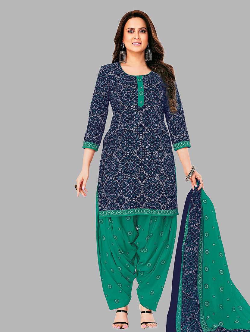 women printed 3-piece unstitched dress material - 21710796 -  Zoom Image - 0