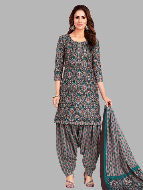 women printed 3-piece unstitched dress material - 21710802 -  Standard Image - 0