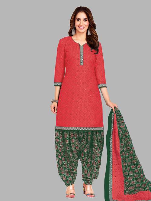 women printed 3-piece unstitched dress material - 21710808 - Standard Image - 0