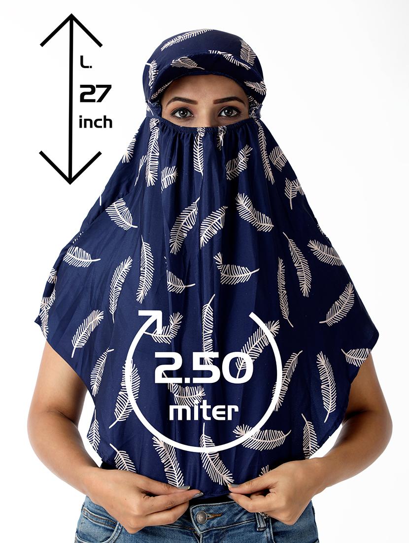 women printed cap scarf - 21710821 - Standard Image - 3